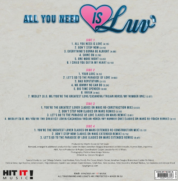 |  Vinyl LP | Luv - All You Need is Luv (2 LPs) | Records on Vinyl