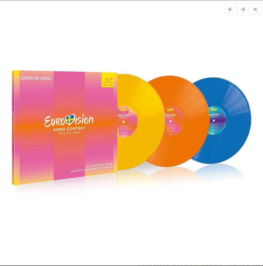 Eurovision Song Contest Malmö 2024 3LP Vinyl