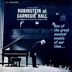 |  Vinyl LP | Arthur Rubinstein - Highlights From Rubinstein At Carnegie Hall (LP) | Records on Vinyl