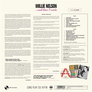 |  Vinyl LP | Willie Nelson - And Then I Wrote (LP) | Records on Vinyl