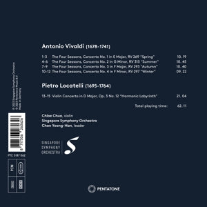 |  Vinyl LP | Chloe Chua - Vivaldi: Four Seasons & Locatelli: Harmonic Labyrinth (2 LPs) | Records on Vinyl