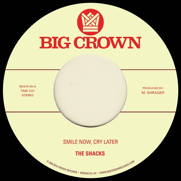 |  7" Single | Shacks & Brainstory - Smile Now, Cry Later (Single) | Records on Vinyl