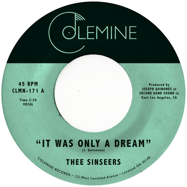 Sinseers - It Was Only A Dream |  7" Single | Thee Sinseers - It Was Only a Dream (Single) | Records on Vinyl