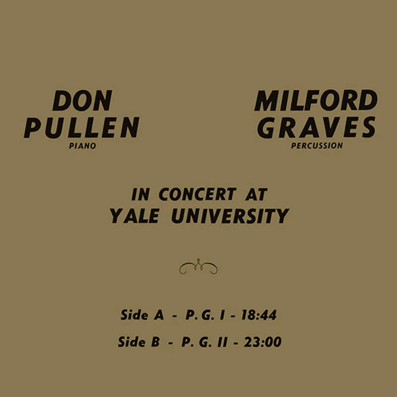 |  Vinyl LP | Milford & Don Pullen Graves - In Concert At Yale University (LP) | Records on Vinyl