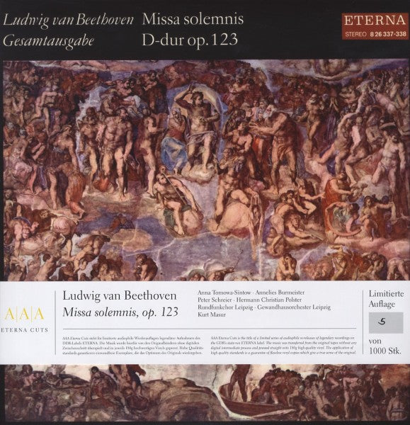 |  Vinyl LP | David Zinman - Beethoven: Missa Solemnis In D Major, Op. 123 (2 LPs) | Records on Vinyl