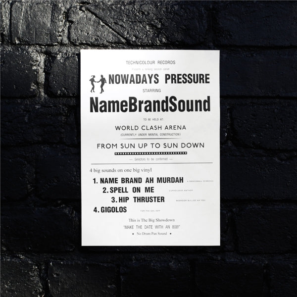 |  12" Single | Name Brand Sound - Nowadays Pressure Ep (Single) | Records on Vinyl