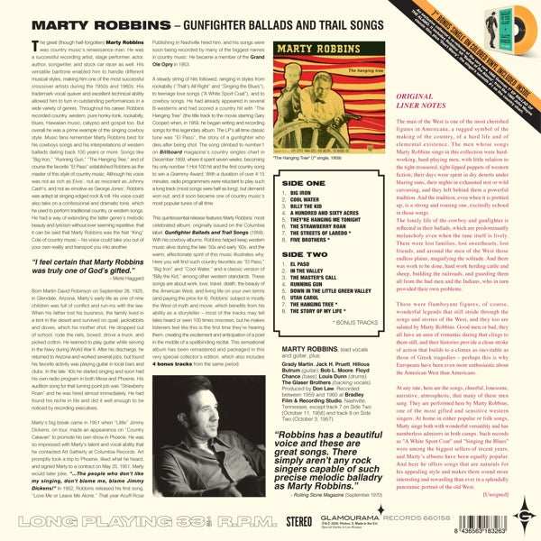 Marty Robbins - Gunfighter..  |  Vinyl LP | Marty Robbins - Gunfighter Ballads and Trail Songs (2 LPs) | Records on Vinyl