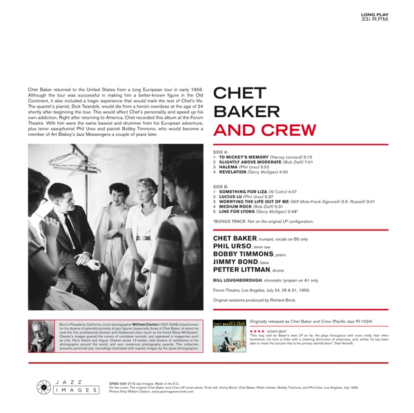 Chet Baker - And Crew  |  Vinyl LP | Chet Baker - And Crew (LP) | Records on Vinyl