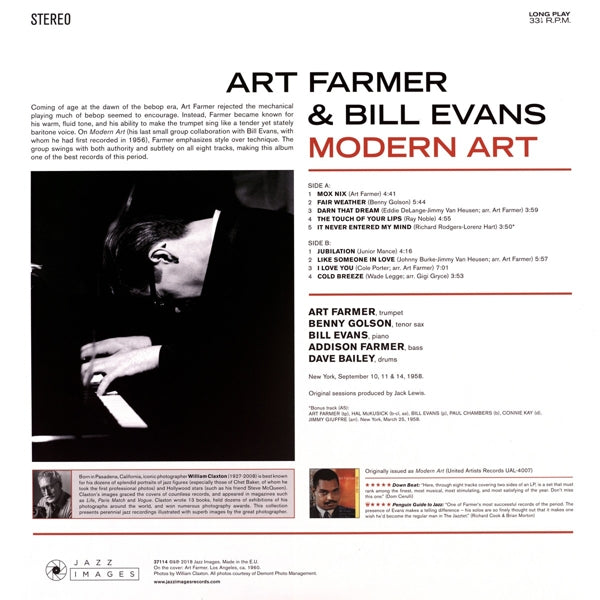 Art Farmer & Bill Evans - Modern Art  |  Vinyl LP | Art & Bill Evans Farmer - Modern Art (LP) | Records on Vinyl