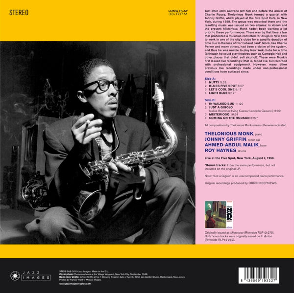 Thelonious Monk - Misterioso  |  Vinyl LP | Thelonious Monk - Misterioso  (LP) | Records on Vinyl