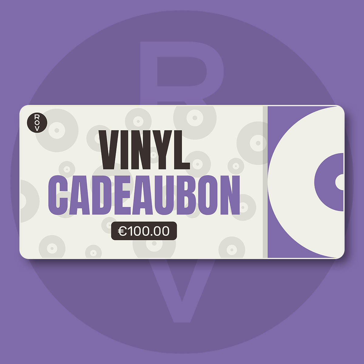 |  Gift Cards | Vinyl Cadeaukaart €100 | Records on Vinyl