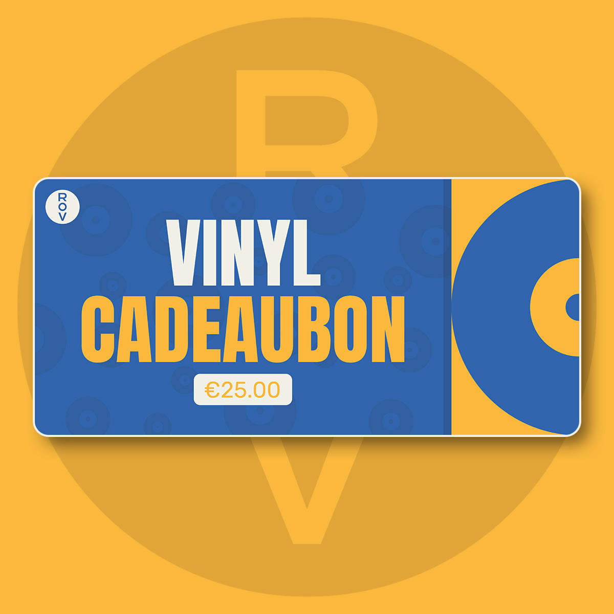 |  Gift Cards | Vinyl Cadeaukaart € 25.00 | Records on Vinyl