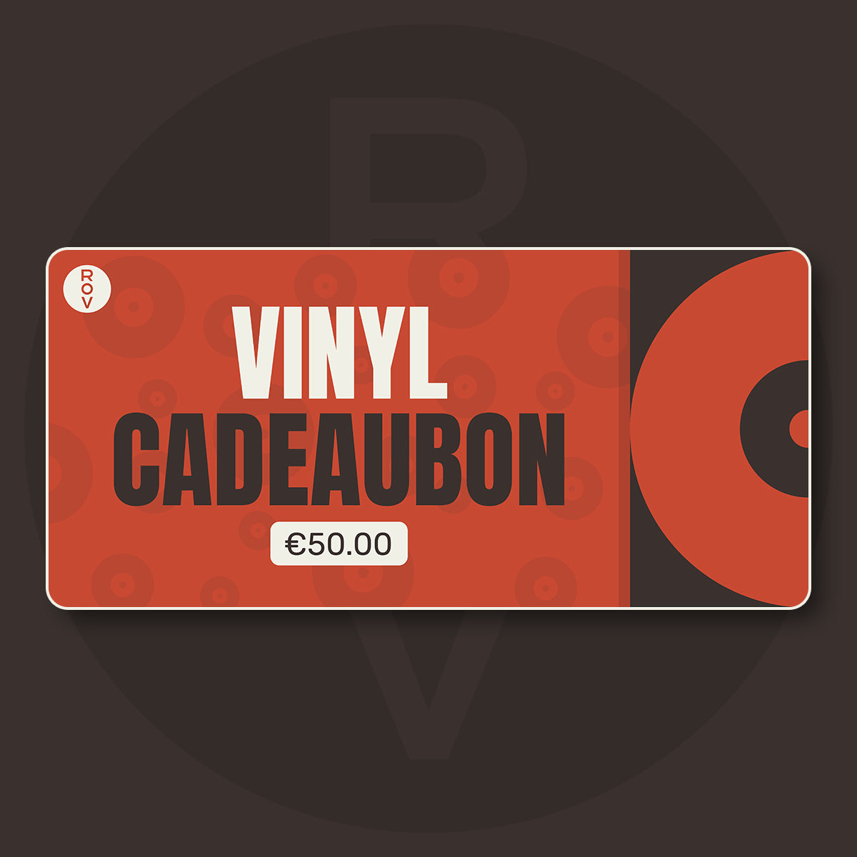 |  Gift Cards | Vinyl Cadeaukaart € 50.00 | Records on Vinyl