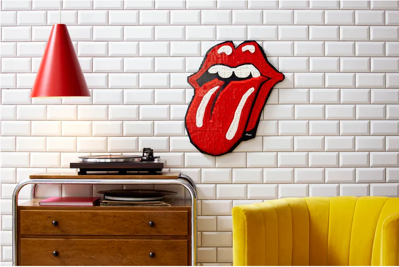 |  Construction set | Rolling Stones - Tongue Lego Art Construction Set | Records on Vinyl