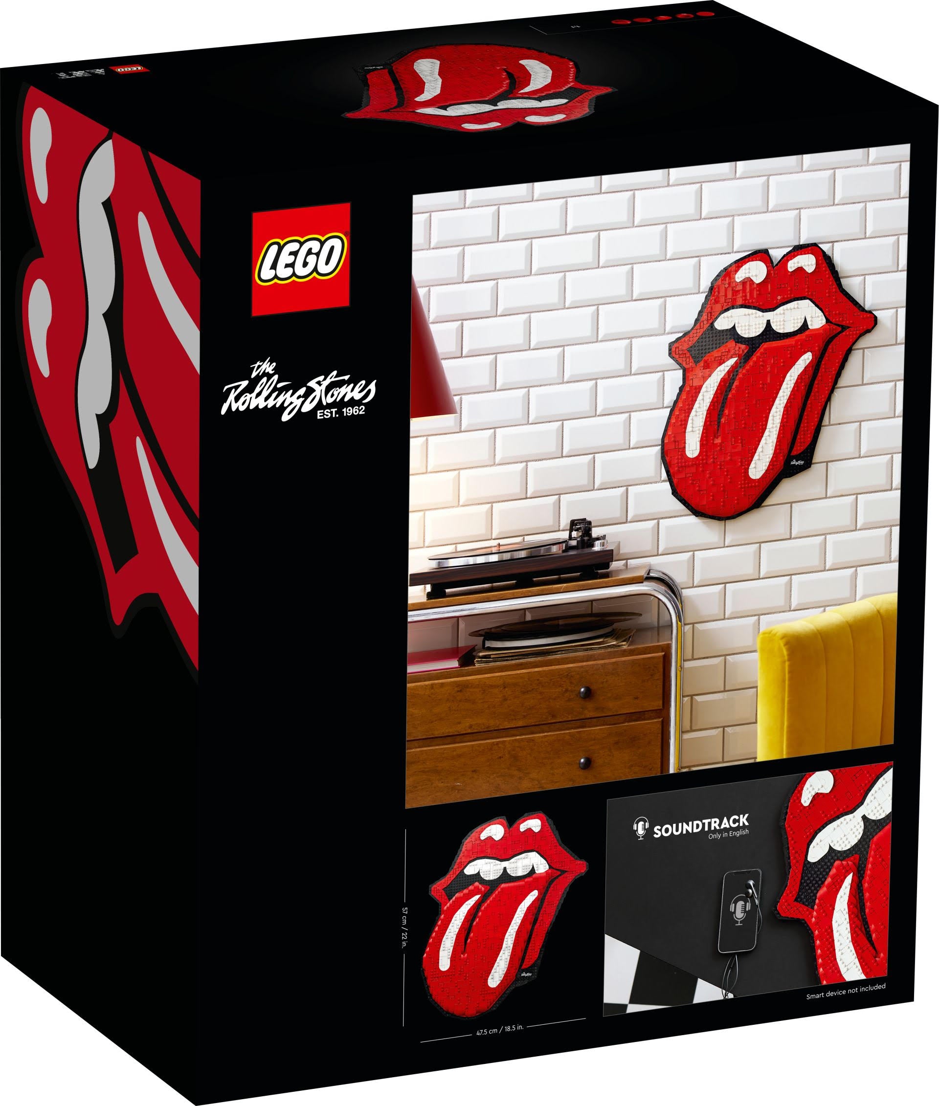 |  Construction set | Rolling Stones - Tongue Lego Art Construction Set | Records on Vinyl