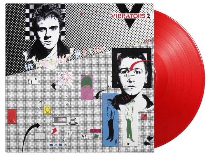 The Vibrators "V2" - Heruitgave op Transparant Rood Vinyl: Een Punk Klassieker Keert Terug!