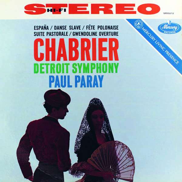 Detroit Symphony Orchestra / Paul Paray - Music of Chabrier (LP) Cover Arts and Media | Records on Vinyl