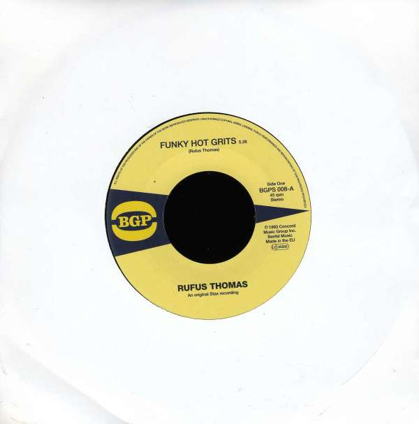 Rufus Thomas - Funky Hot Grits (Single) Cover Arts and Media | Records on Vinyl