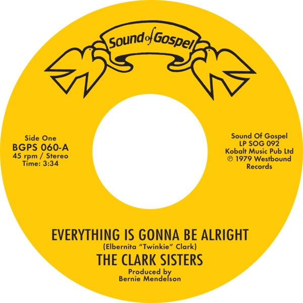  |   | Clark Sisters - Everything is Gonna Be Alright (Single) | Records on Vinyl