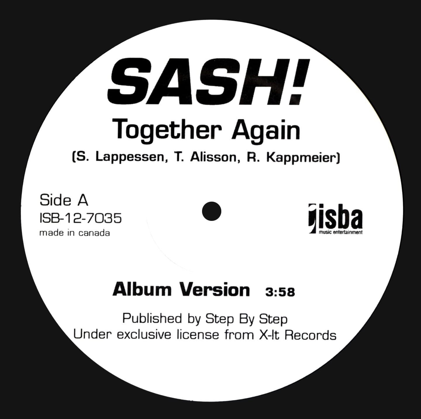  |   | Sash! - Together Again (2 Mixes) (LP) | Records on Vinyl