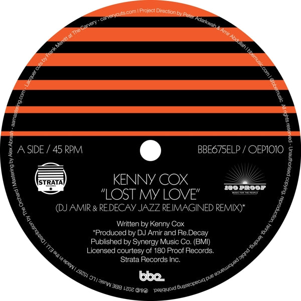  |   | Kenny Cox - Lost My Love (LP) | Records on Vinyl