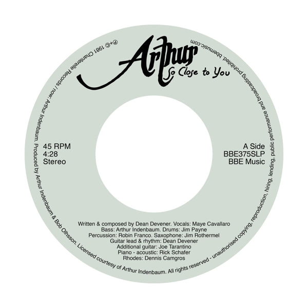  |   | Arthur / Future Force - So Close To You / Reincarnation (Single) | Records on Vinyl