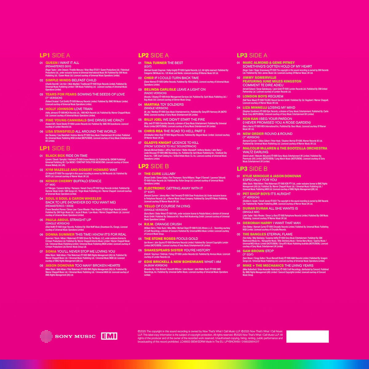 V/A - Now - Yearbook 1989 (3 LPs) Cover Arts and Media | Records on Vinyl