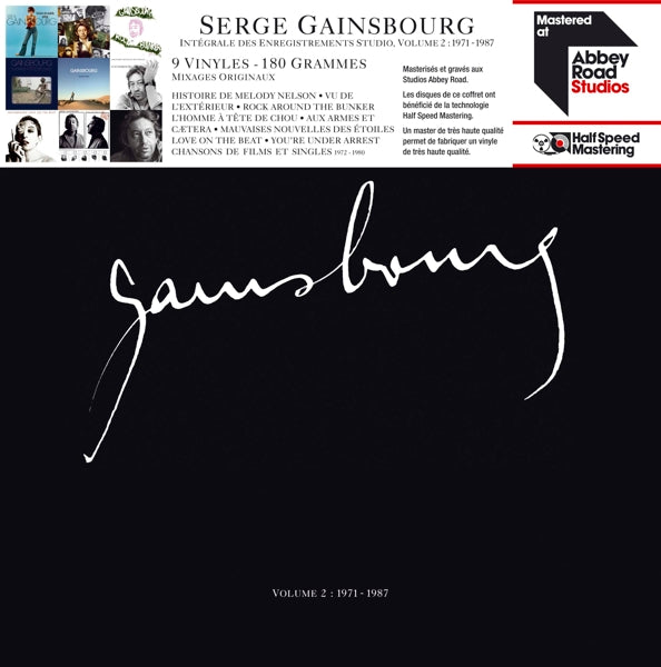  |   | Serge Gainsbourg - Integrale Des Enregistrements Studio Vol.2 : 1971-1987 (9 LPs) | Records on Vinyl