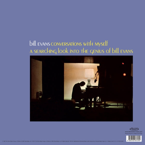 Bill Evans - Conversations With Myself (LP) Cover Arts and Media | Records on Vinyl