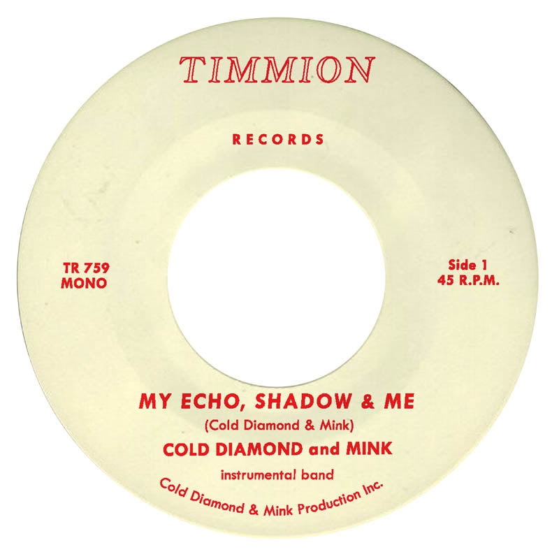  |   | Cold Diamond & Mink & Jonny Benavidez - My Echo, Shadow and Me (Single) | Records on Vinyl
