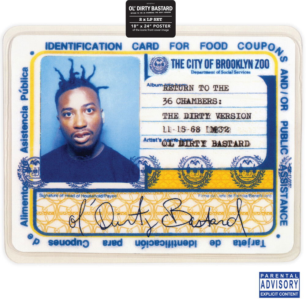 Ol' Dirty Bastard - Return To the 36 Chambers: Dirty Version (2 LPs) Cover Arts and Media | Records on Vinyl