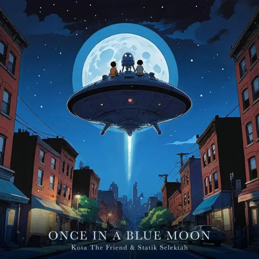 Kota the Friend & Statik Selektah - Once In a Blue Moon (LP) Cover Arts and Media | Records on Vinyl