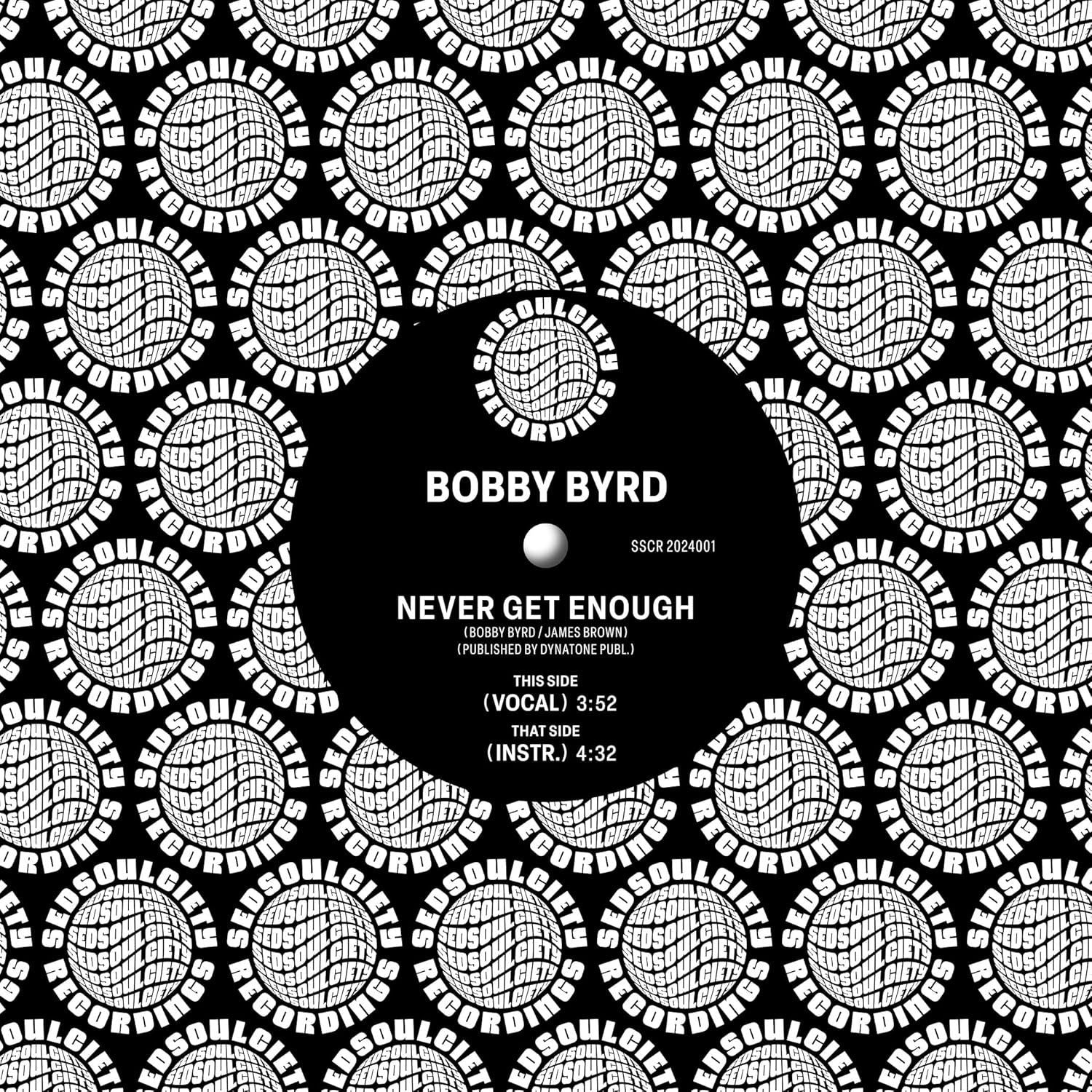 Bobby Byrd - Never Get Enough (Single) Cover Arts and Media | Records on Vinyl