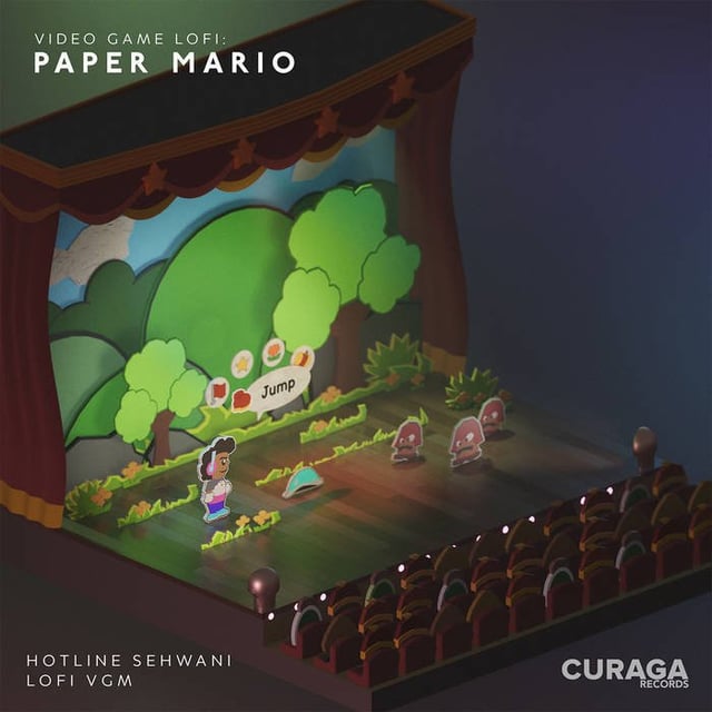 Hotline Sehwani - Video Game Lofi: Paper Mario (LP) Cover Arts and Media | Records on Vinyl