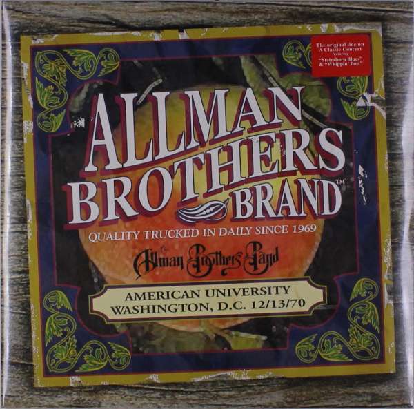  |   | the Allman Brothers Band - American University 12/13/70 (2 LPs) | Records on Vinyl