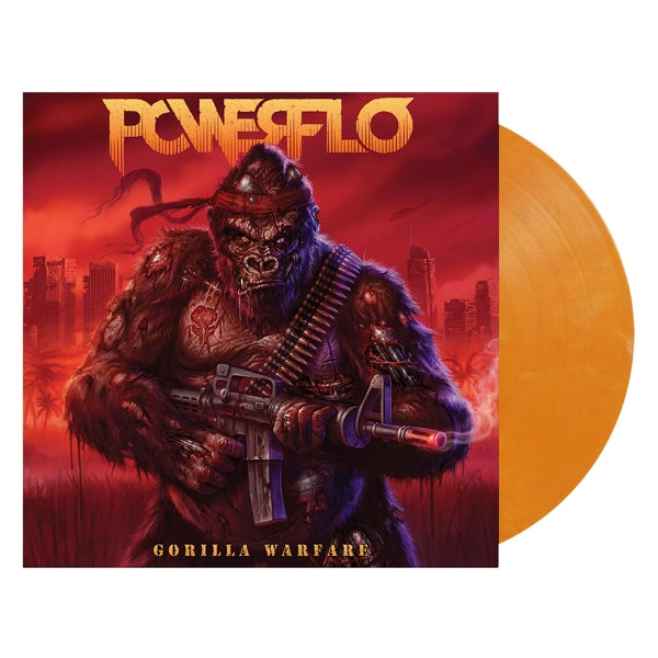 Powerflo - Gorilla Warfare (LP) Cover Arts and Media | Records on Vinyl