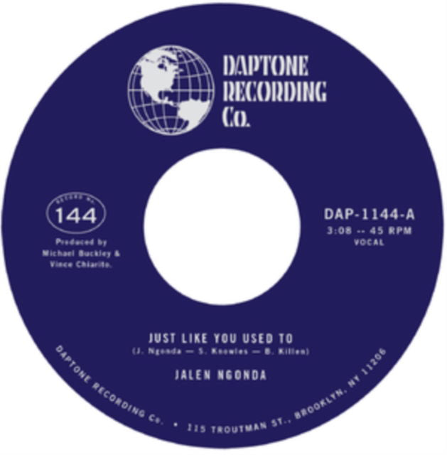 Jalen Ngonda - Just Like You Used To / What a Difference She Made (Single) Cover Arts and Media | Records on Vinyl