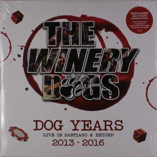 Winery Dogs - Dog Years: Live In Santiago & Beyond 2013-2016 (3 LPs) Cover Arts and Media | Records on Vinyl