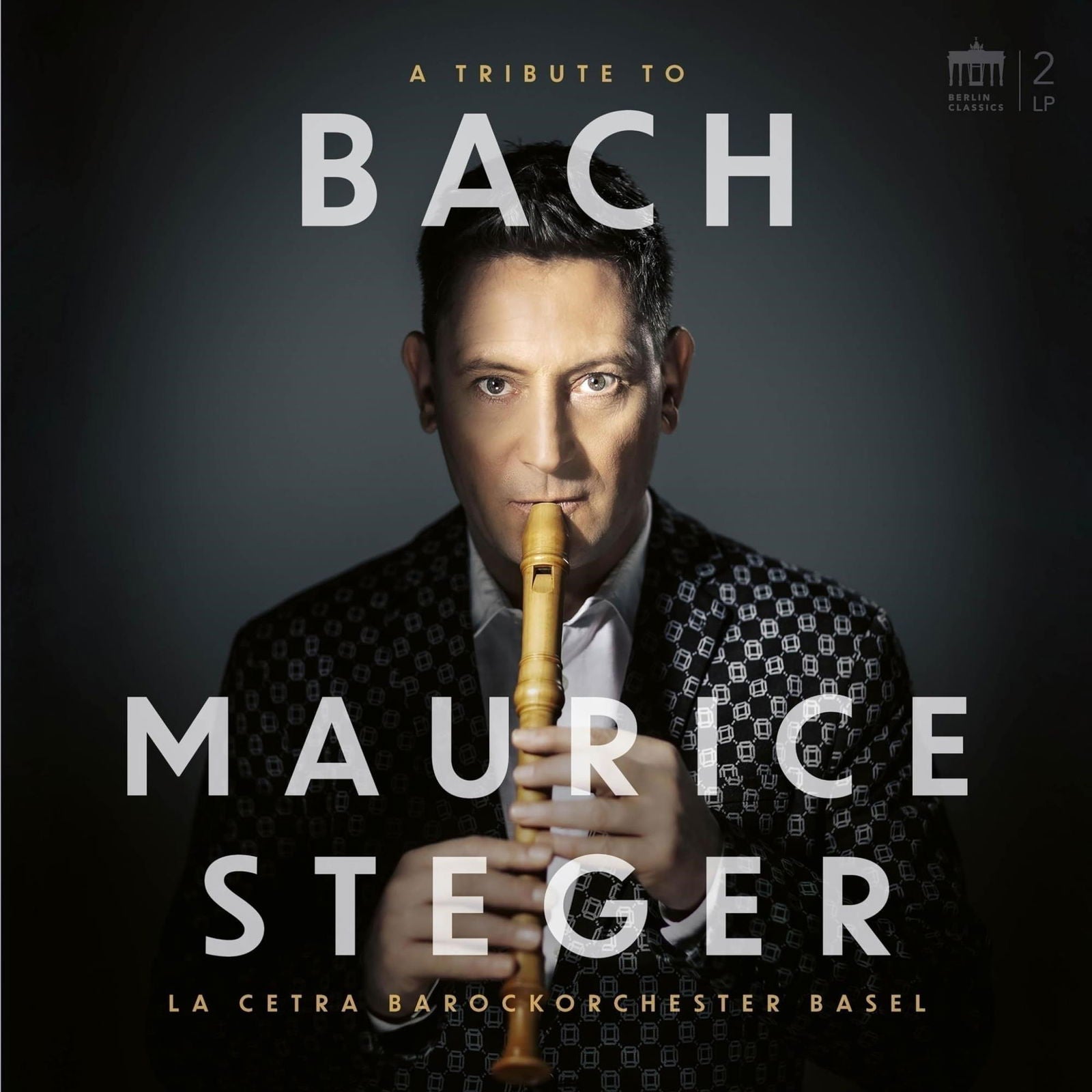 Maurice Steger - A Tribute To Bach (2 LPs) Cover Arts and Media | Records on Vinyl