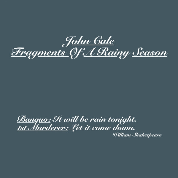  |   | John Cale - Fragments of a Rainy Season (2 LPs) | Records on Vinyl
