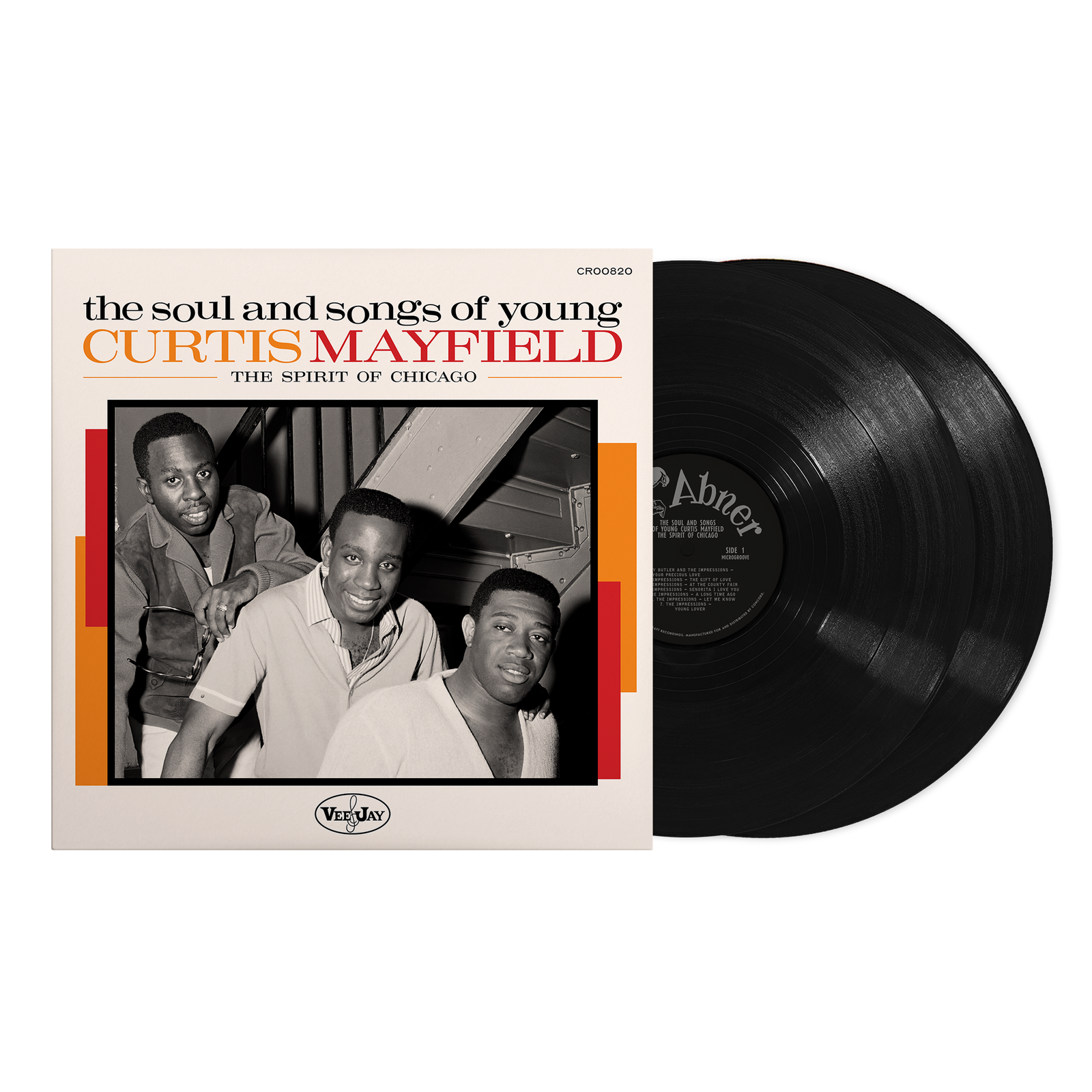 V/A - The Soul and Songs of Young Curtis Mayfield: the Spirit of Chicago (2 LPs) Cover Arts and Media | Records on Vinyl