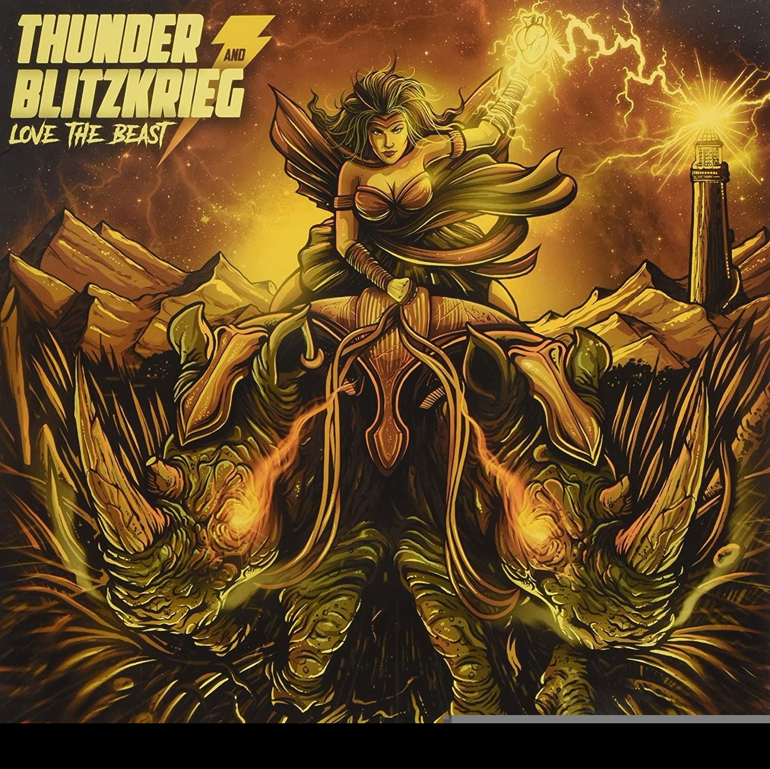 Thunder & Blitzkrieg - Love the Beast (LP) Cover Arts and Media | Records on Vinyl