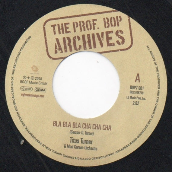  |   | Titus/Billy Ford & His Combo Turner - Bla Bla Bla Cha Cha Cha (Single) | Records on Vinyl