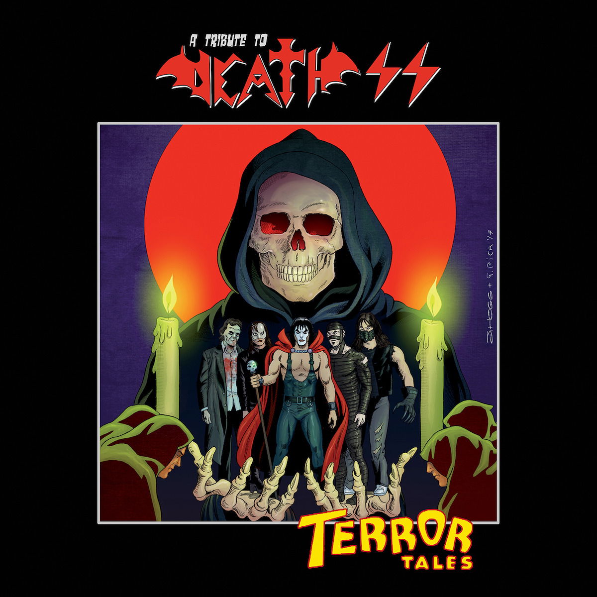 V/A - Terror Tales: a Tribute To Death Ss (4 LPs) Cover Arts and Media | Records on Vinyl