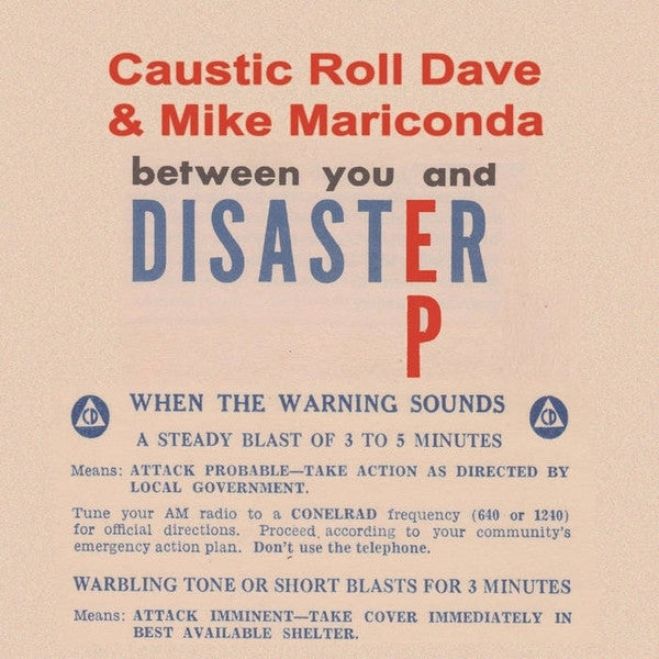  |   | Caustic Roll Dave & Mike Mariconda - Between You and Disaster (Single) | Records on Vinyl