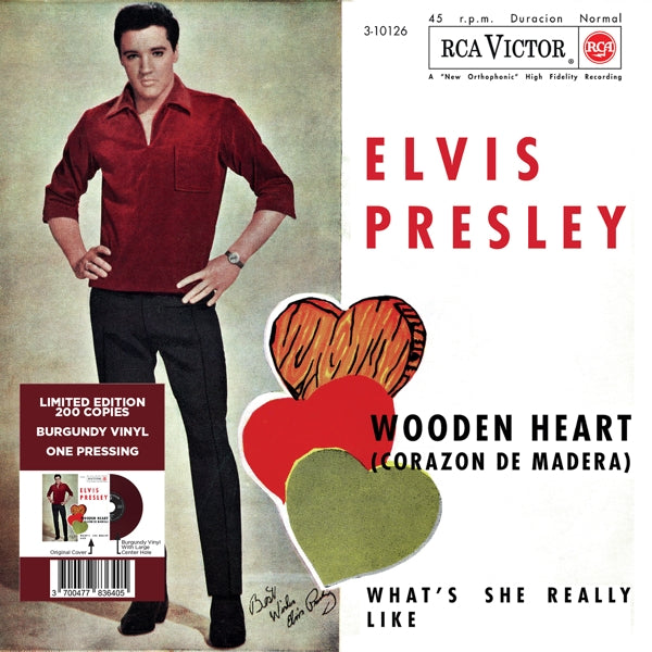  |   | Elvis Presley - Wooden Heart (Single) | Records on Vinyl