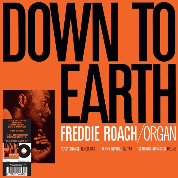 Freddie Roach - Down To Earth (LP) Cover Arts and Media | Records on Vinyl
