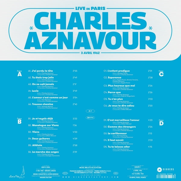  |  Vinyl LP | Charles Aznavour - Live In Paris (Musicorama) (2 LPs) | Records on Vinyl