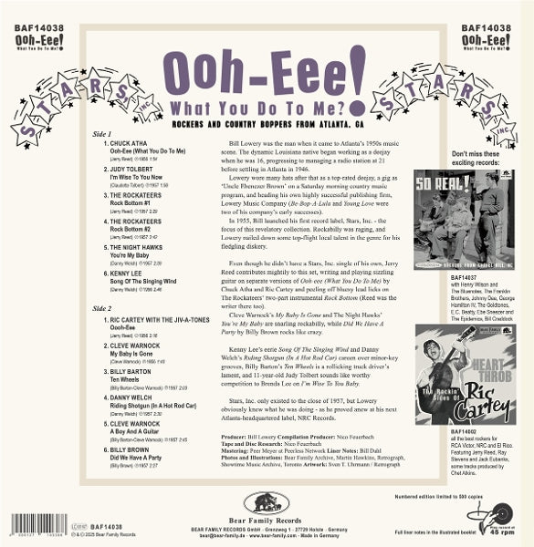  |  12" Single | V/A - Ooh-Eee! What You Do To Me?! - Stars, Inc. Rockers and Country Boppers From Atlanta, Ga (Single) | Records on Vinyl