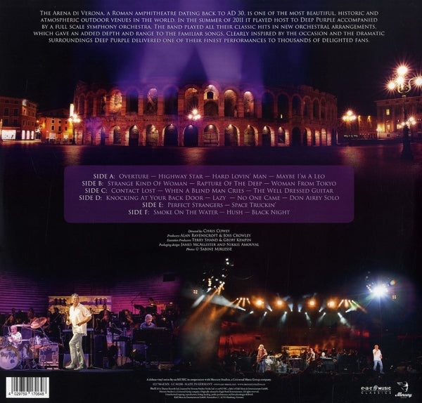 Deep Purple - Live In Verona (3 LPs) Cover Arts and Media | Records on Vinyl